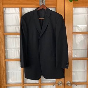 Boss Wool Black Suit 44L
